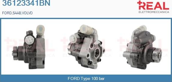 REAL 36123341BN - Hydraulic Pump, steering system autospares.lv