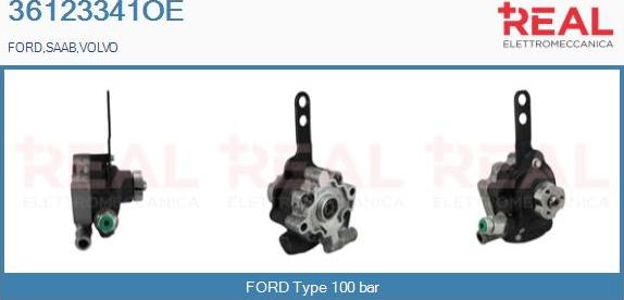 REAL 36123341OE - Hydraulic Pump, steering system autospares.lv