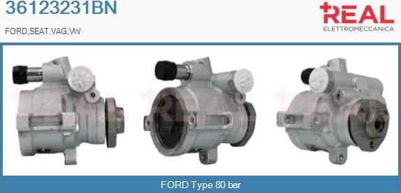 REAL 36123231BN - Hydraulic Pump, steering system autospares.lv