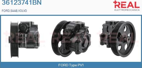 REAL 36123741BN - Hydraulic Pump, steering system autospares.lv