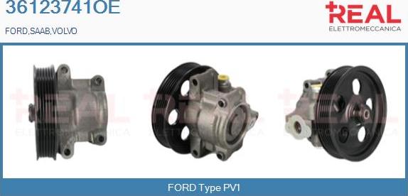 REAL 36123741OE - Hydraulic Pump, steering system autospares.lv