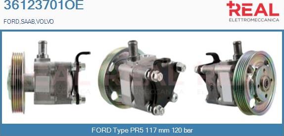 REAL 36123701OE - Hydraulic Pump, steering system autospares.lv