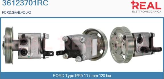 REAL 36123701RC - Hydraulic Pump, steering system autospares.lv