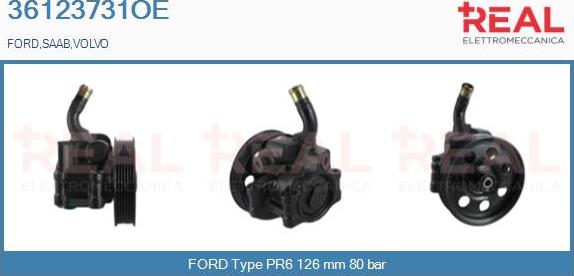 REAL 36123731OE - Hydraulic Pump, steering system autospares.lv