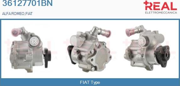 REAL 36127701BN - Hydraulic Pump, steering system autospares.lv