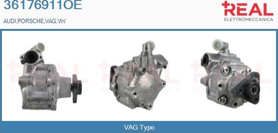 REAL 36176911OE - Hydraulic Pump, steering system autospares.lv