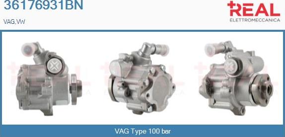 REAL 36176931BN - Hydraulic Pump, steering system autospares.lv