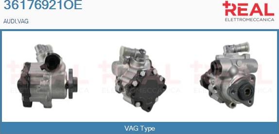 REAL 36176921OE - Hydraulic Pump, steering system autospares.lv