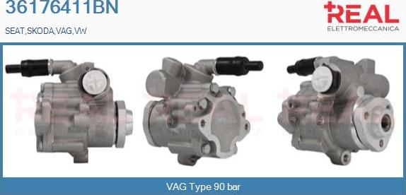 REAL 36176411BN - Hydraulic Pump, steering system autospares.lv