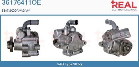 REAL 36176411OE - Hydraulic Pump, steering system autospares.lv