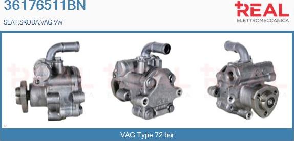 REAL 36176511BN - Hydraulic Pump, steering system autospares.lv
