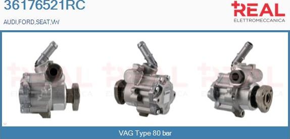 REAL 36176521RC - Hydraulic Pump, steering system autospares.lv