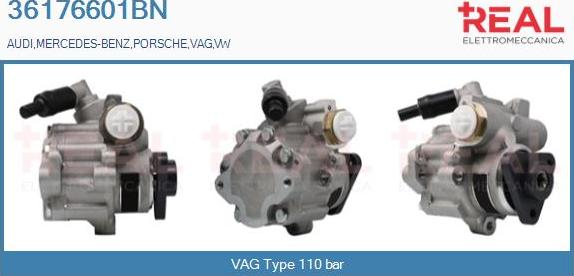 REAL 36176601BN - Hydraulic Pump, steering system autospares.lv