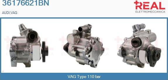 REAL 36176621BN - Hydraulic Pump, steering system autospares.lv