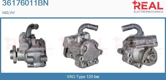 REAL 36176011BN - Hydraulic Pump, steering system autospares.lv