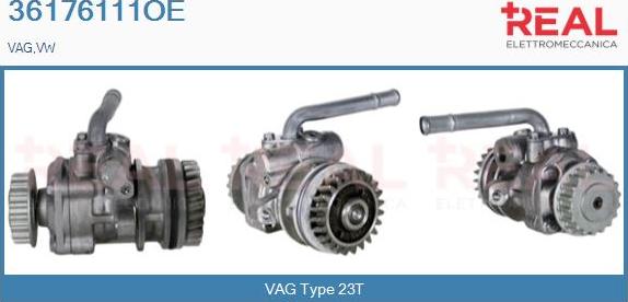 REAL 36176111OE - Hydraulic Pump, steering system autospares.lv