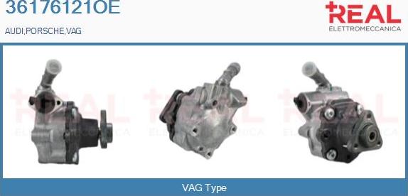 REAL 36176121OE - Hydraulic Pump, steering system autospares.lv