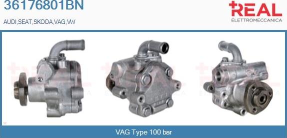 REAL 36176801BN - Hydraulic Pump, steering system autospares.lv