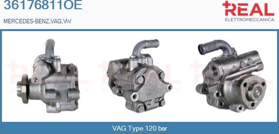 REAL 36176811OE - Hydraulic Pump, steering system autospares.lv