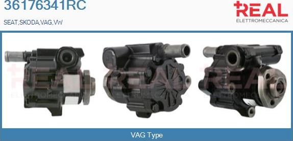 REAL 36176341RC - Hydraulic Pump, steering system autospares.lv