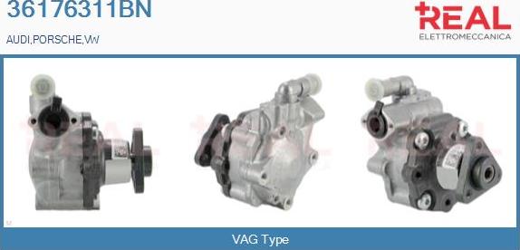 REAL 36176311BN - Hydraulic Pump, steering system autospares.lv