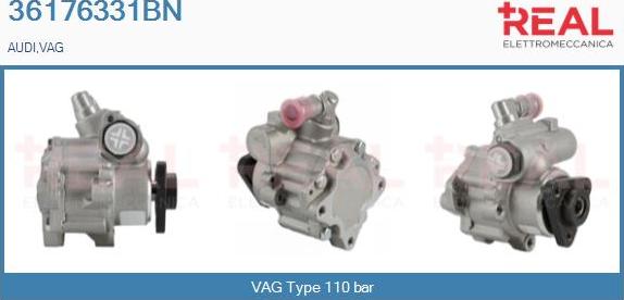 REAL 36176331BN - Hydraulic Pump, steering system autospares.lv