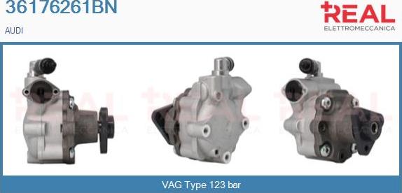 REAL 36176261BN - Hydraulic Pump, steering system autospares.lv