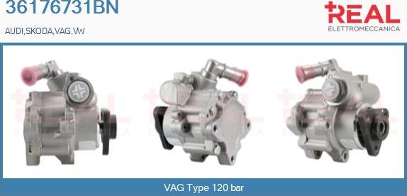 REAL 36176731BN - Hydraulic Pump, steering system autospares.lv