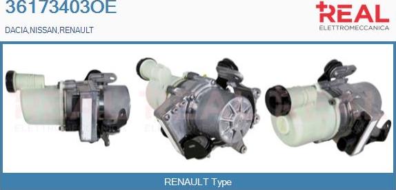 REAL 36173403OE - Hydraulic Pump, steering system autospares.lv