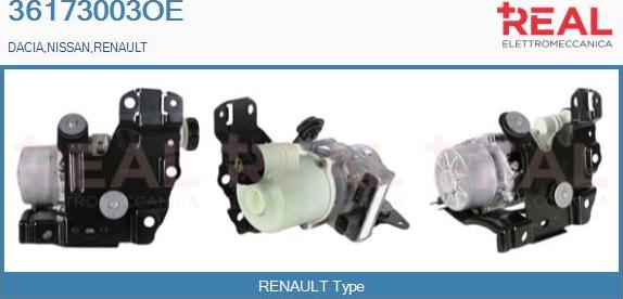 REAL 36173003OE - Hydraulic Pump, steering system autospares.lv