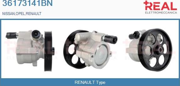 REAL 36173141BN - Hydraulic Pump, steering system autospares.lv