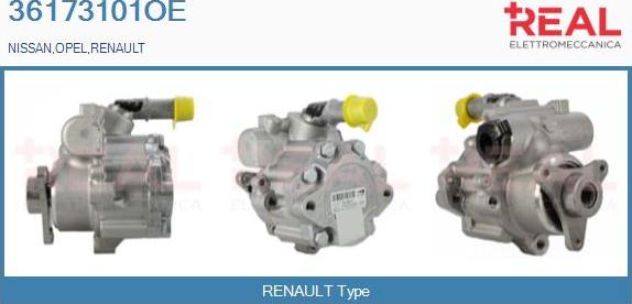 REAL 36173101OE - Hydraulic Pump, steering system autospares.lv