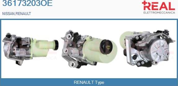 REAL 36173203OE - Hydraulic Pump, steering system autospares.lv