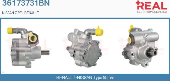 REAL 36173731BN - Hydraulic Pump, steering system autospares.lv