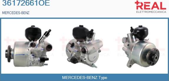 REAL 36172661OE - Hydraulic Pump, steering system autospares.lv