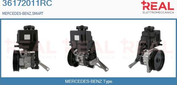 REAL 36172011RC - Hydraulic Pump, steering system autospares.lv