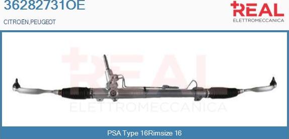 REAL 36282731OE - Steering Gear autospares.lv