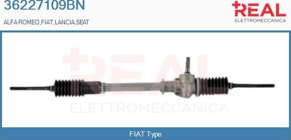 REAL 36227109BN - Steering Gear autospares.lv