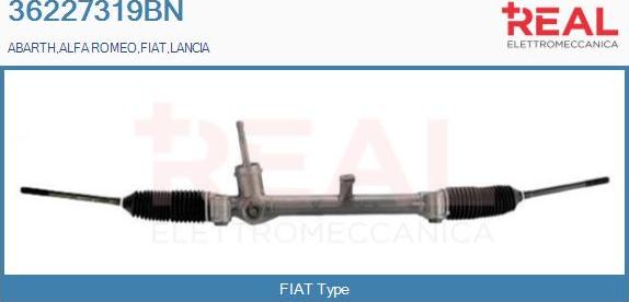 REAL 36227319BN - Steering Gear autospares.lv