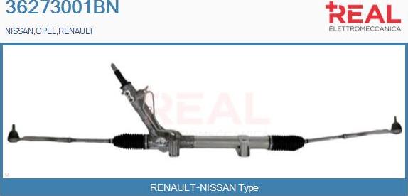 REAL 36273001BN - Steering Gear autospares.lv