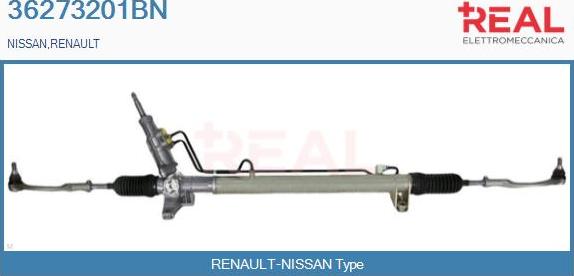 REAL 36273201BN - Steering Gear autospares.lv