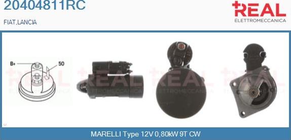 REAL 20404811RC - Starter autospares.lv