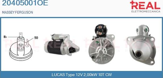 REAL 20405001OE - Starter autospares.lv