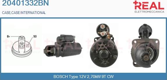 REAL 20401332BN - Starter autospares.lv