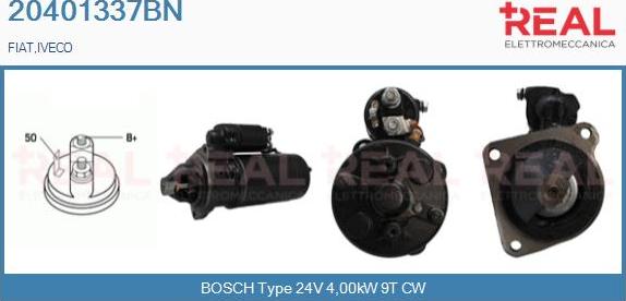 REAL 20401337BN - Starter autospares.lv