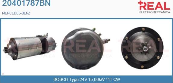 REAL 20401787BN - Starter autospares.lv