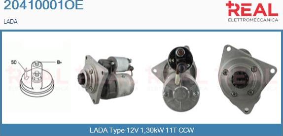 REAL 20410001OE - Starter autospares.lv