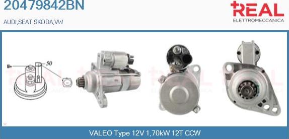 REAL 20479842BN - Starter autospares.lv