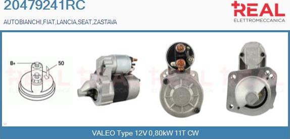 REAL 20479241RC - Starter autospares.lv