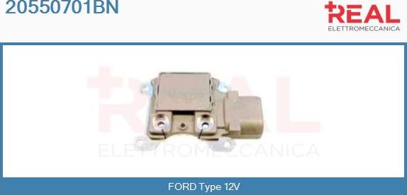 REAL 20550701BN - Voltage regulator, alternator autospares.lv